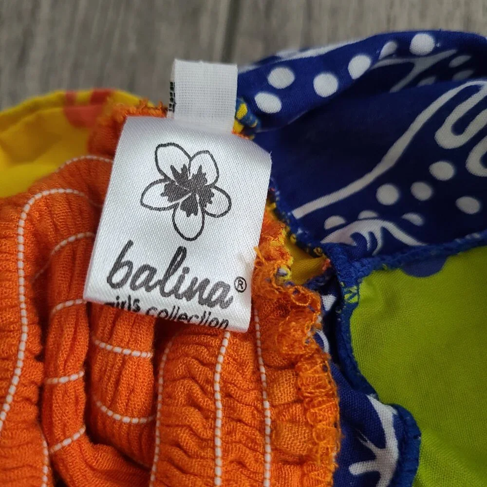 Balina Girls Colorful Hawaiian Sundress Size M
